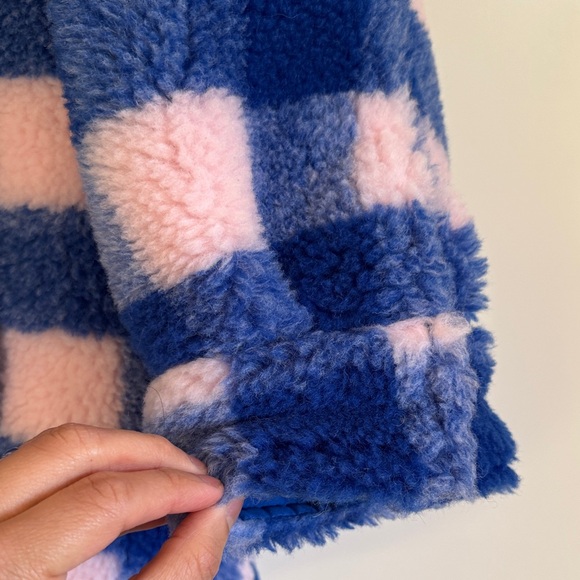 Stand Studio Sabi Blue and Pink Checkered Jacket - Picture 5 of 7